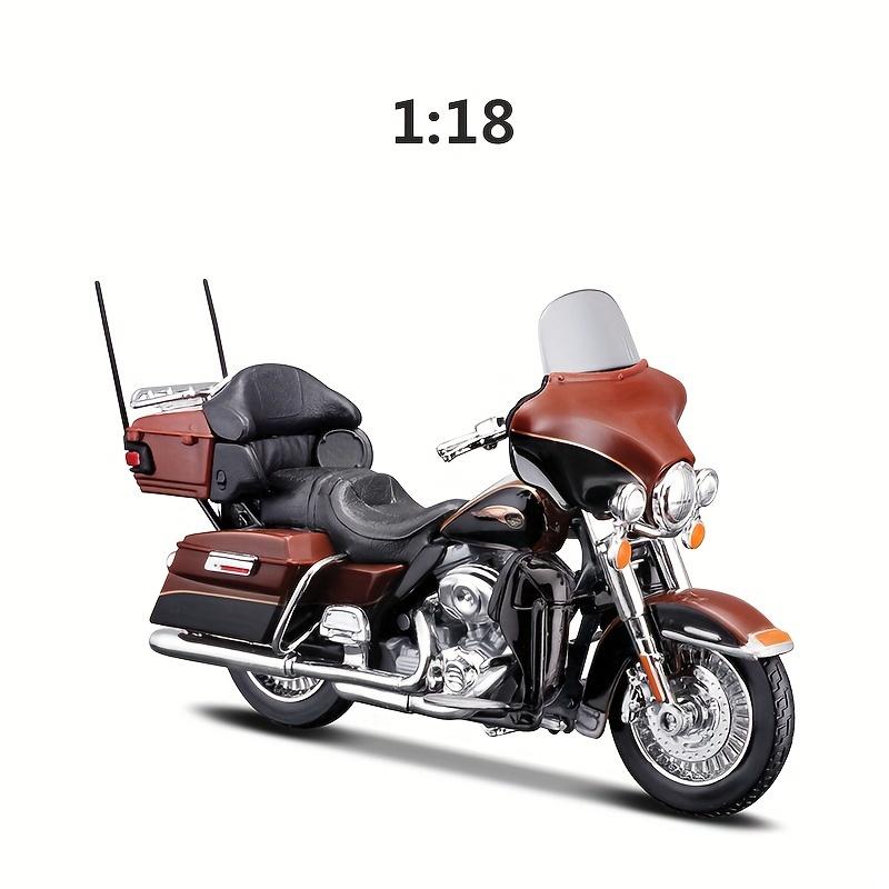 1:18 Scale 1999 FLHR Road King 2013 FLHTK Electra Glide Ultra Limited Collectible Diecast Motorcycle Models Weather Resistant Plastic Toy Vehicles