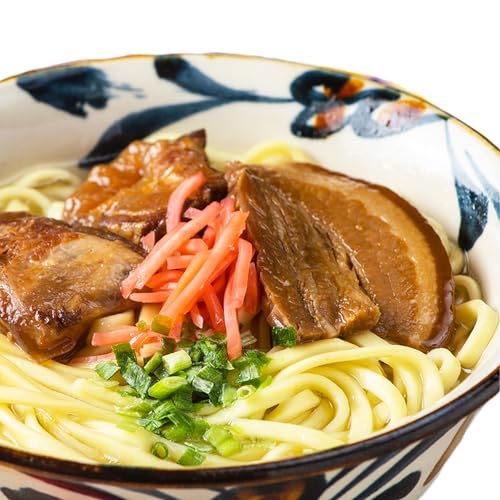 Nagahama Shoten Okinawa Soba Fresh Noodles 2 Servings Soki Broth (Includes Packs Soft Bone Soki)