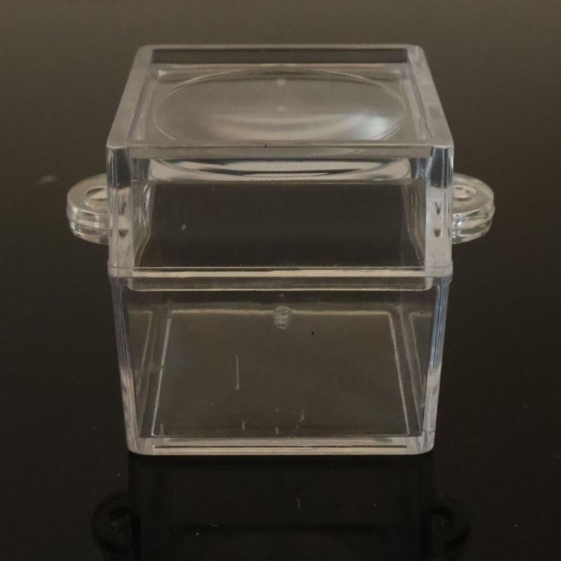6 шт. Прозрачные коробки-лупы для насекомых для детей, для изучения природы, квадратный дизайн со смотровой линзой, школьные принадлежности для кабинета естествознания