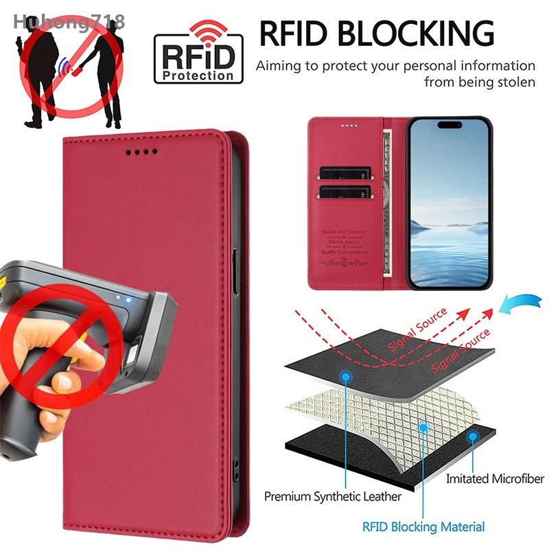 Магнитный чехол-книжка для Oukitel C1 C2 C3 C58 C59 C61 C62 C65 C68 C69 2025 Pro с держателем для карт, подставкой, защитная крышка