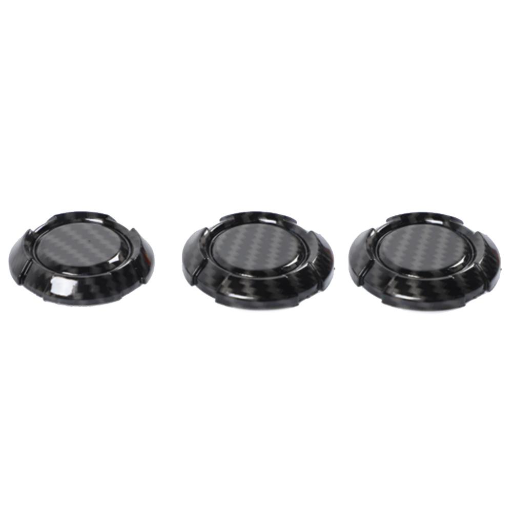 3PCS Carbon Fiber ABS Door Key Jack Trim For Jeep Wrangler JK JL Gladiator JT 2007+ Car Exterior Accessories Car Socket