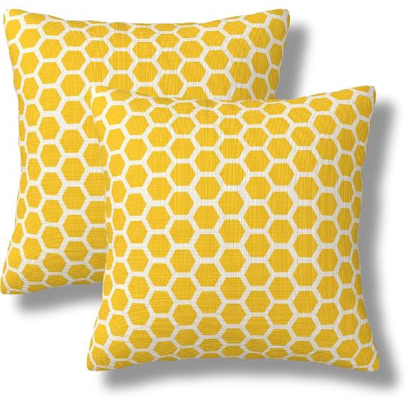 Checkered Throw Pillow Covers 18x18 Set of 2 Buffalo Plaid Boho Decorative Pillow Cover Black White Outdoors Pillowcase Cushion Case Home Decor for