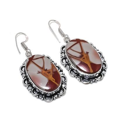 Серьги из натурального драгоценного камня Noreena Jasper из стерлингового серебра 925 пробы 2,17 дюйма T5n33