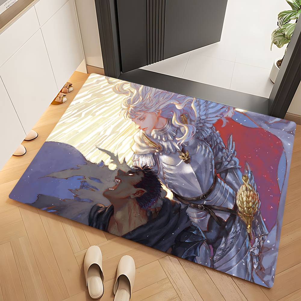 Anime B-BerserkS Hallway Carpet Rectangle Anti-slip Home Soft Badmat Front Door Indoor Outdoor Mat Doormat Area Rug