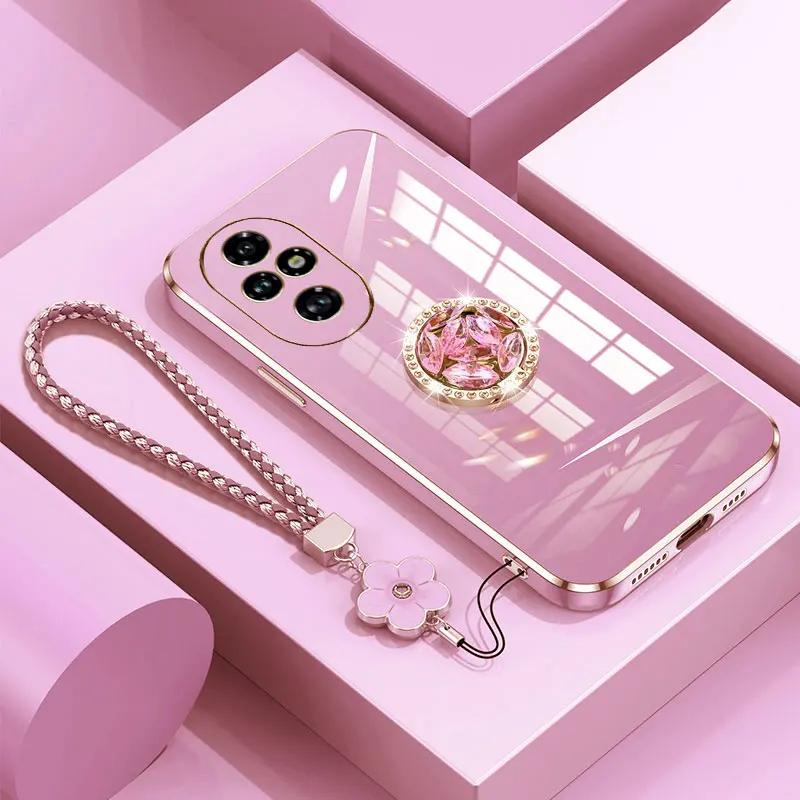 For Huawei Nova 12 SE CaseHuawei Nova12 SE Phone Case Huawei Nova 12SE Cover BNE-LX1 Luxury Square Plating Shockproof Back Cover