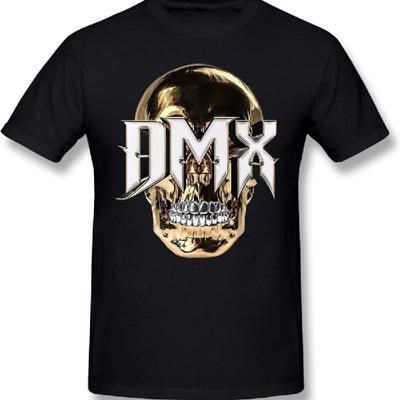 Мужская черная футболка DMX, повседневная хлопковая футболка с коротким рукавом, размер 4X-Large