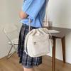 Women Fashion Tote Handbag Padded Shoulder Drawstring Small Purse Messenger Bag Soft Slouchy Wallet Travel Bucket Bag