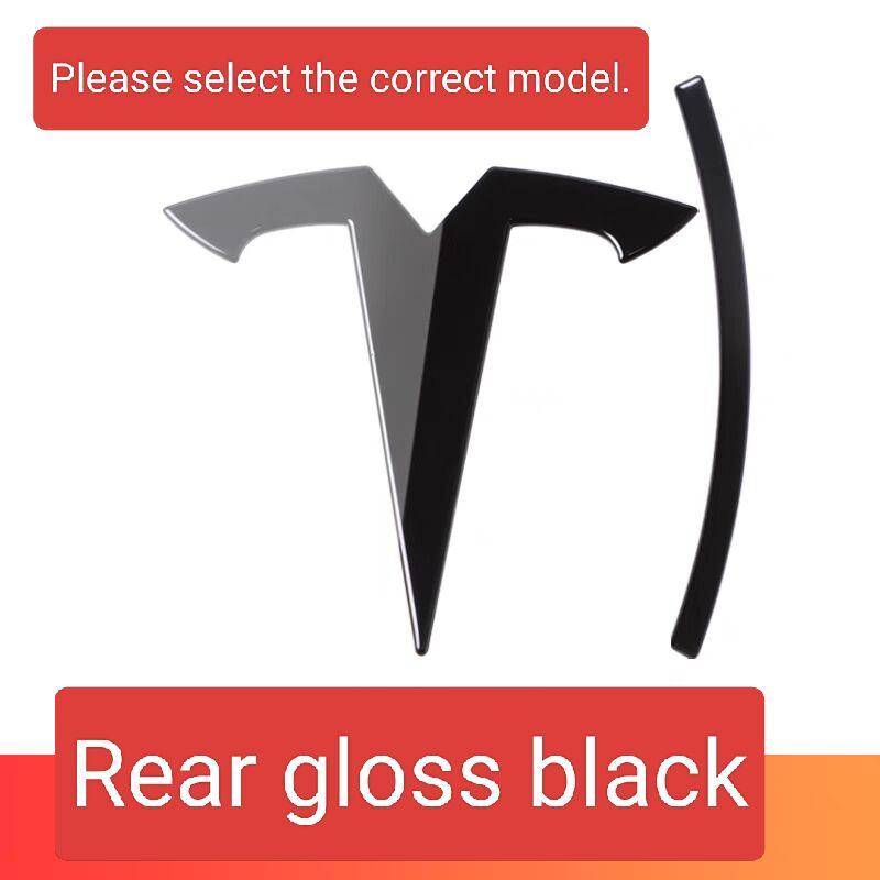 ABS Car Front For Tesla Mode Y Model3 Hood Cover personalization Emblem Sticker Styling Body Rear j Trunk Badge Decal Accessories