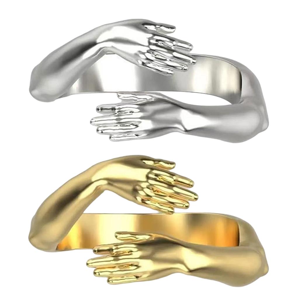 Винтажное открытое кольцо, регулируемое, помолвочное, свадебное, сувениры для вечеринки, парное, на фалангу, ручное украшение, персонализированные подарки, аксессуары