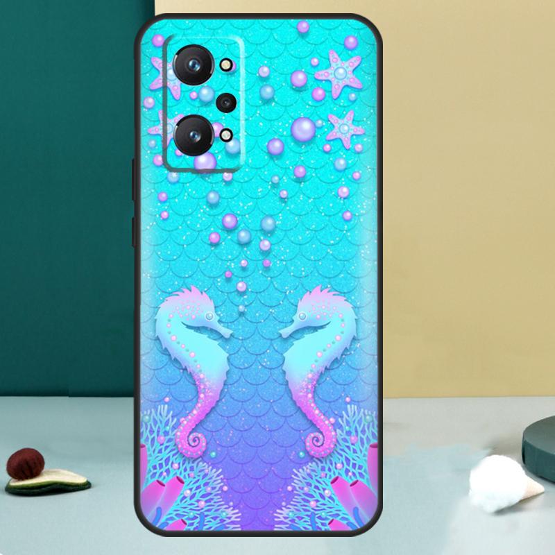 Чехол для Realme GT 7 Pro GT 5 6 6T C67 C61 C55 C53 C51 C21Y C25S C75 10 11 12 13 14 Pro Plus с рисунком Морская звезда и Морской конек