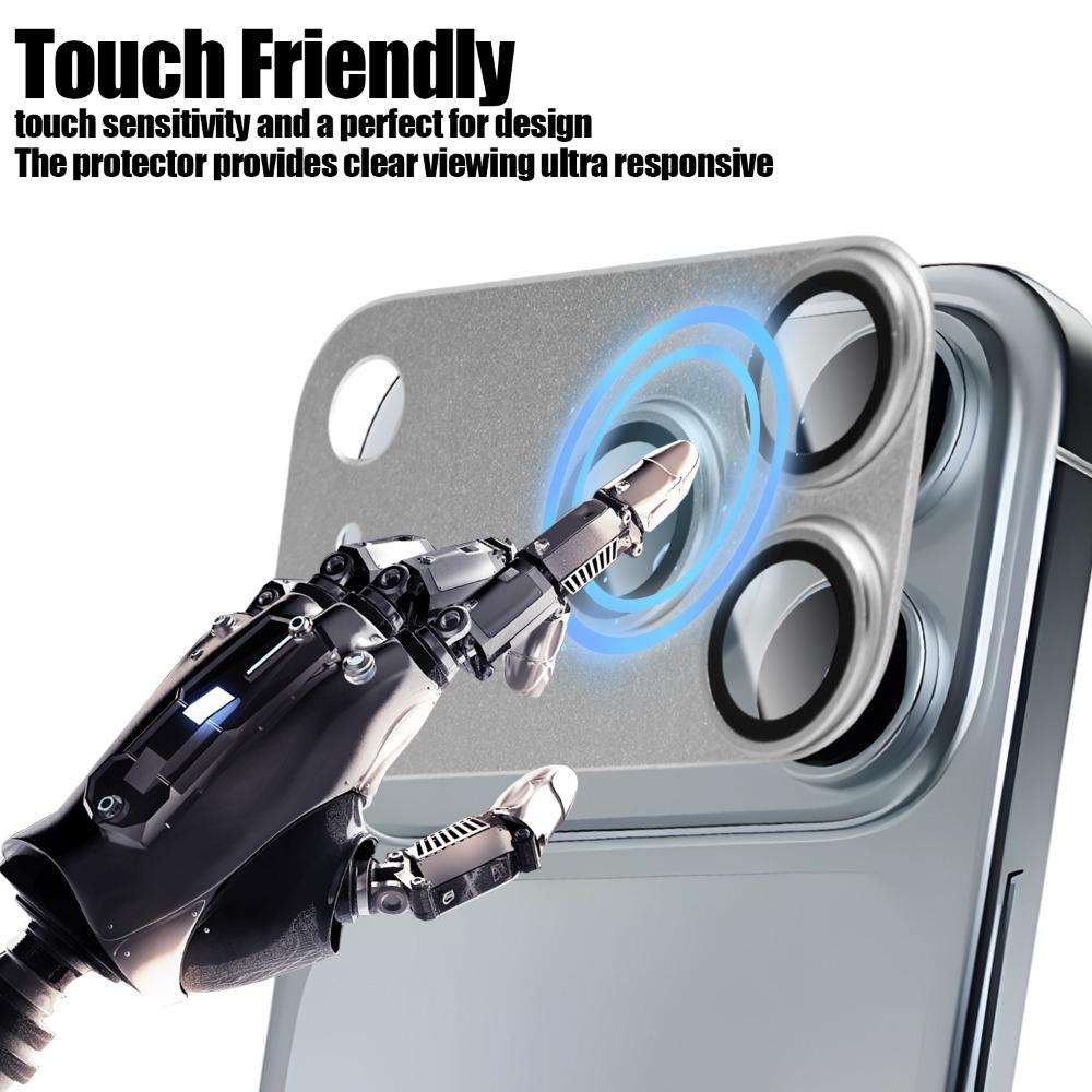 1/5 шт. Металлическое кольцо-броня Защита объектива камеры для IPhone 17 Pro Max Защитная крышка объектива для IPhone17Pro Пленочная крышка из стекла для камеры