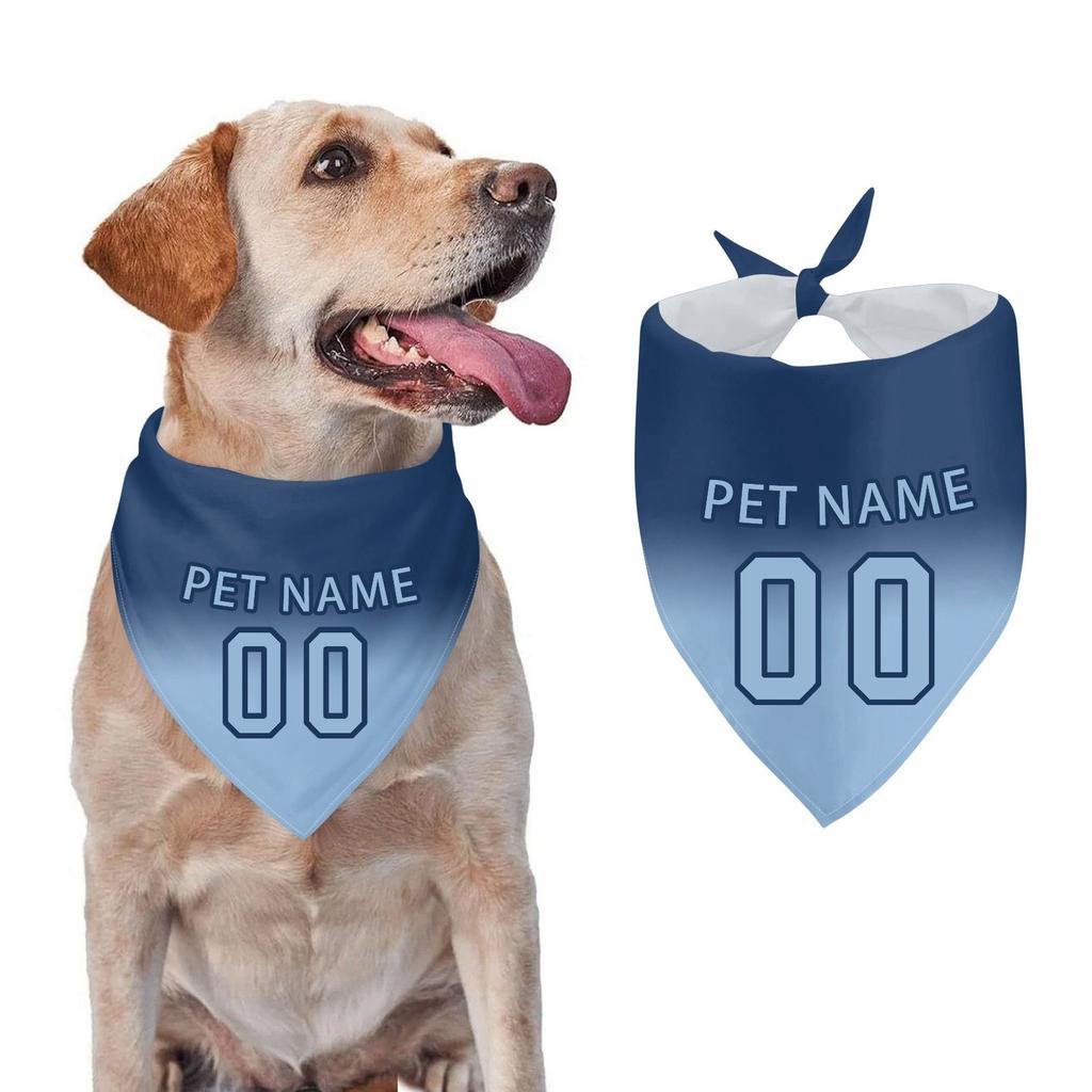 Personalized Dog Bandana With Name Number Custom Dog Bandana Pet Scarf For Puppy Small Medium Cats