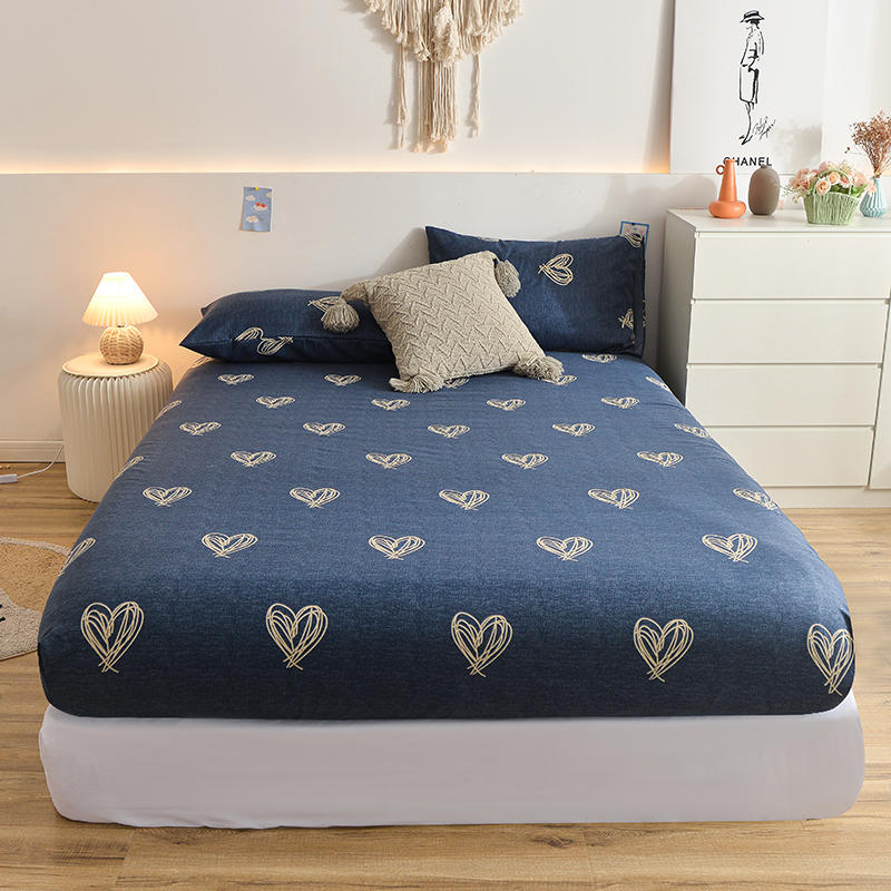 Матовая простыня на резинке, утолщенная ткань, простыни из микрофибры, односпальное постельное белье для двуспальной кровати размера Queen/King Size, чехол для матраса180