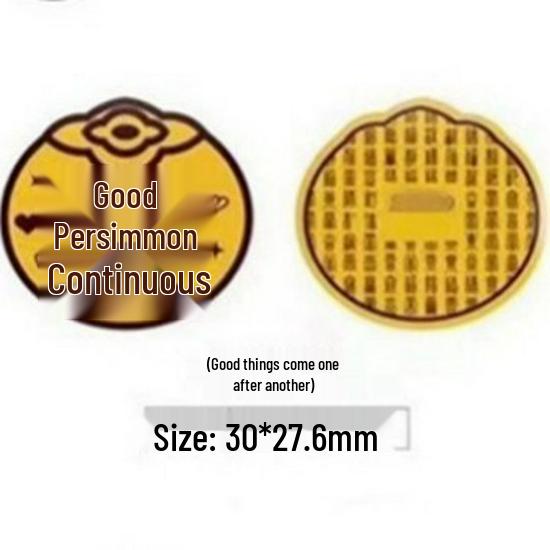 Shuibei 999 Pure Gold Princess Phone Sticker & Magnet Set - Prosperity, Peace, and Joy Design