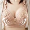 Модный женский большой размер, тонкий регулируемый женский бюстгальтер с глубоким V-образным вырезом, сексуальный удобный удобный бюстгальтер с вышивкой, бюстгальтер пуш-ап без косточек