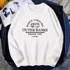 Флисовые теплые толстовки Outer Banks, женские толстовки Pogue Life North Carolina OBX Outerbanks, толстовки JOHN B с графическим принтом, топы