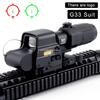 Тактический Airsoft Прицел-увеличитель G45 5X с коллиматорными прицелами 558 553 EXPS3 Красная точка Комбо Оптика QD Крепление Weaver Fit 20MM Рельсовое крепление С полной маркировкой