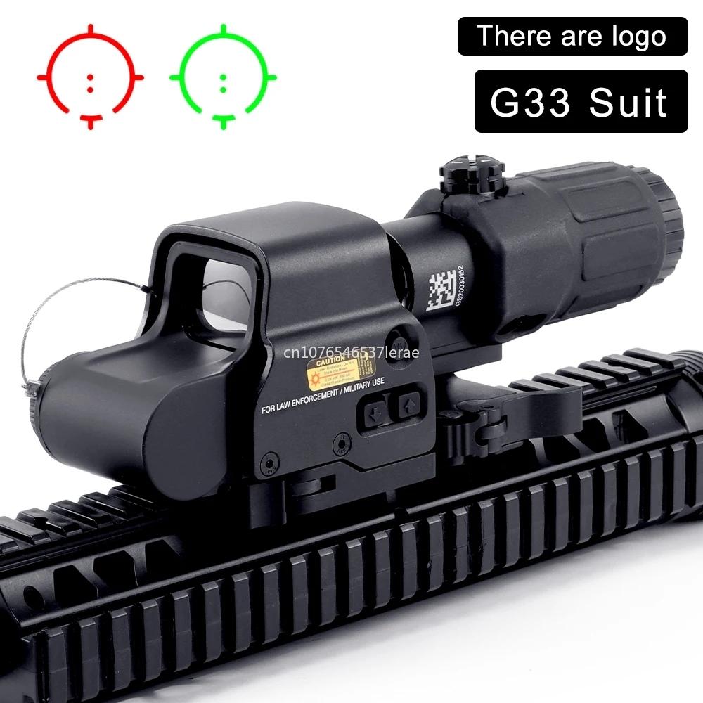 Тактический Airsoft Прицел-увеличитель G45 5X с коллиматорными прицелами 558 553 EXPS3 Красная точка Комбо Оптика QD Крепление Weaver Fit 20MM Рельсовое крепление С полной маркировкой