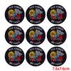 10 Pcs/lot Wholesale Embroidery Patch Iron On Patches For Clothing Patches On Clothes Jackets Decor Applique Sew Supplies