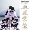 1pc Kuromi Blanket, Seasonal Universal Home Decorative Throw, Living Room, Travel, Camping, Car Blankets, Beach, Office Naps, Perfect Gift for Fans.H0
