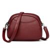 Retro Double Zipper Shoulder Crossbody Bags For Women Solid Color PU Leather Ladies Messenger Bag Luxury Designer Small Handbags