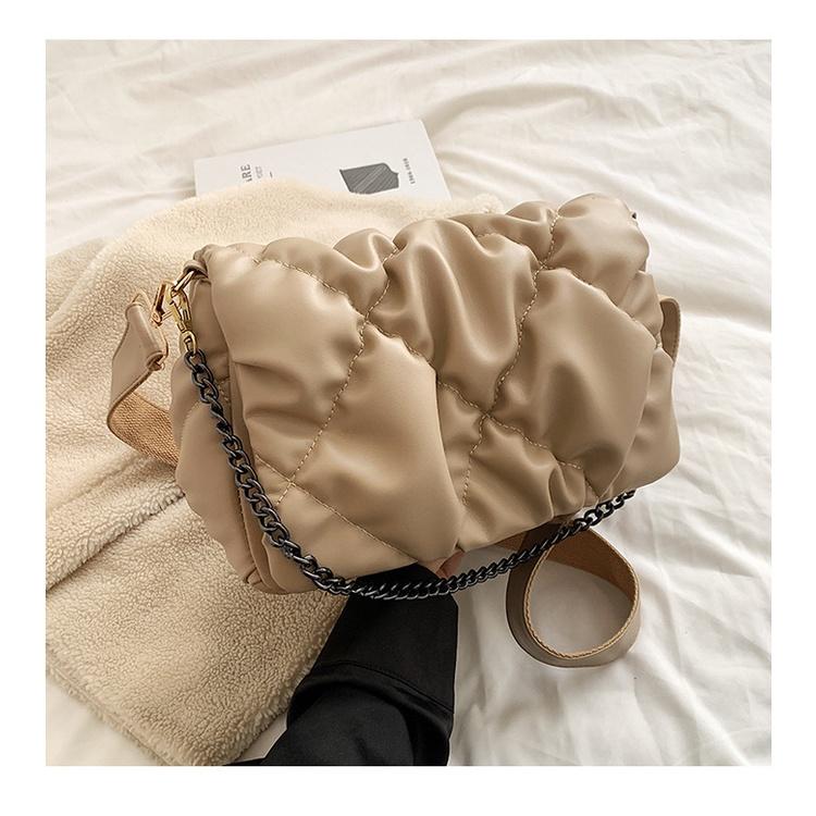 IELGY Женская плиссированная сумка-облако большой вместимости, модная универсальная сумка-мессенджер на цепочке