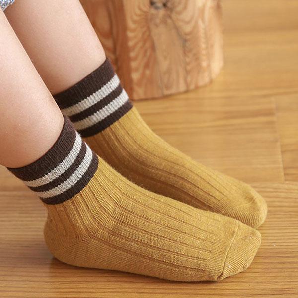 5 пар детских носков, хлопковые спортивные носки на открытом воздухе для мальчиков и девочек, детские носки в полоску, весенние