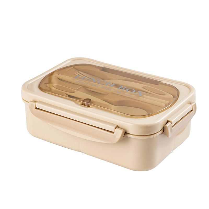 Double Layer Portable Lunch Box For Kids With Fork and Spoon Microwave Bento Boxes Dinnerware Set Food Storage Box Container