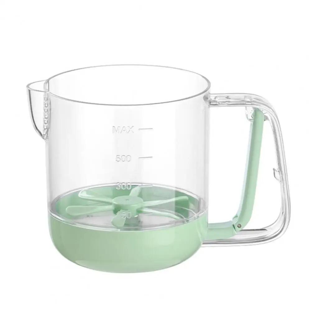 Manual Mixing Cup Whisk Dust-proof Liquid Mixing Cup Convenient Egg Beater Kitchen Accessories