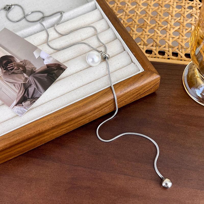 Длинное выдвижное регулируемое ожерелье, простая цепочка на ключицы для женщин