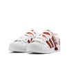 adidas Оригинальные SUPERSTAR Нескользящие Износостойкие Низкие Кеды для Скейтборда Унисекс Белый Красный EG4958(Команда403-)