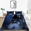 2023 New Style Comforter Cover Set Cool Duvet Covers Highend 3D Wolf Printed Polyester Bedding Cover Set Fashionable Bedclothes