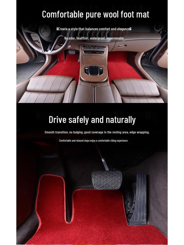 Eco-friendly Pure Wool Floor Mats for AITO M9 – Odorless, Premium Interior Upgrade
