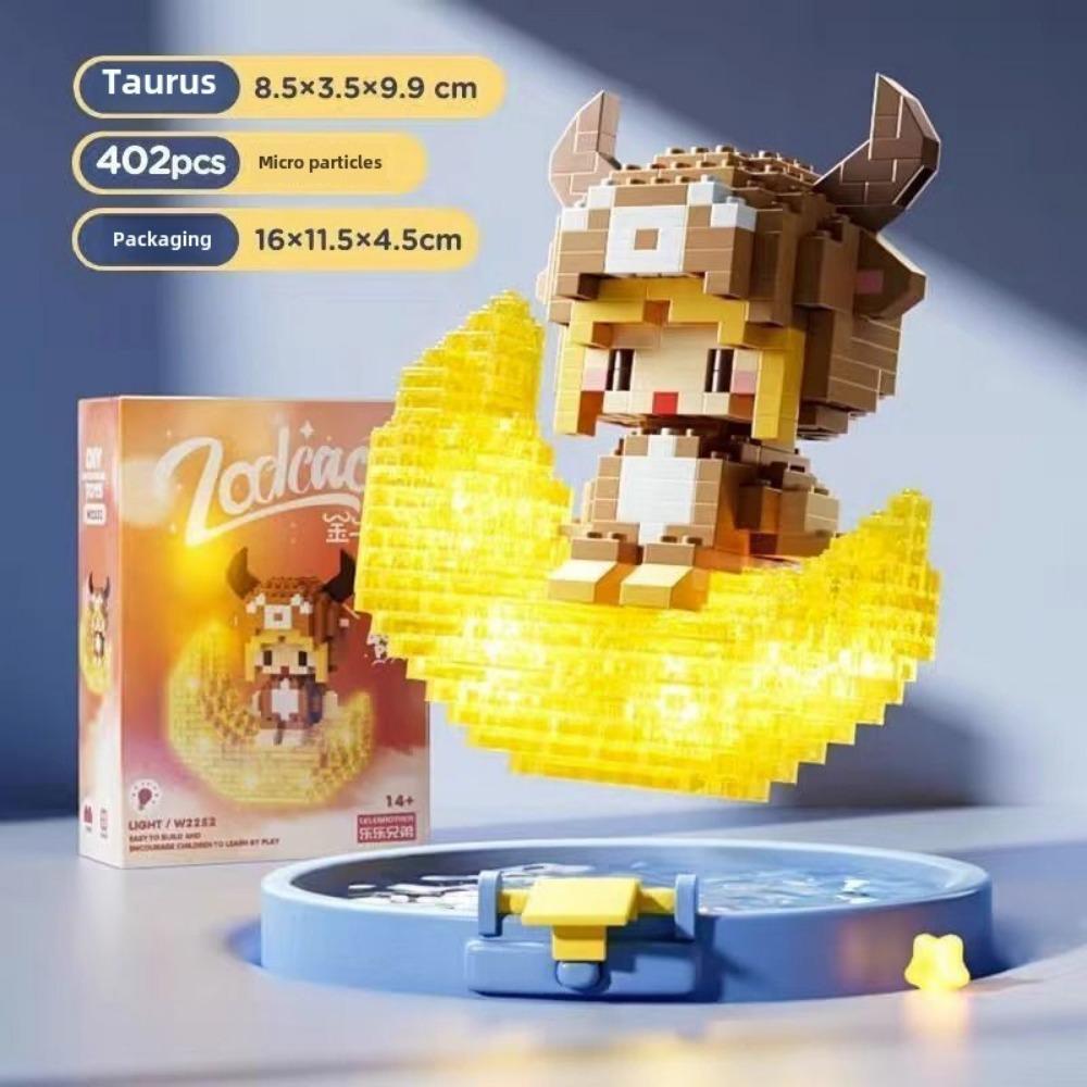 Подсвеченный астронавт астронавт мультфильм кукла строительный блок серия собранная детская игрушка подарок