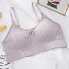 Женский бесшовный спортивный укороченный топ, сексуальный бюстгальтер, женский бюстгальтер без рукавов, майка, вязаная крючком, нижнее белье, летнее нижнее белье, топ-труба