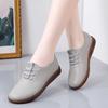 Spring Autumn New Ladies Singles Footwear Non Slip Lightweight Flat Fashion Soft Soled Leather Shoe Casual Comfort Women's Shoes