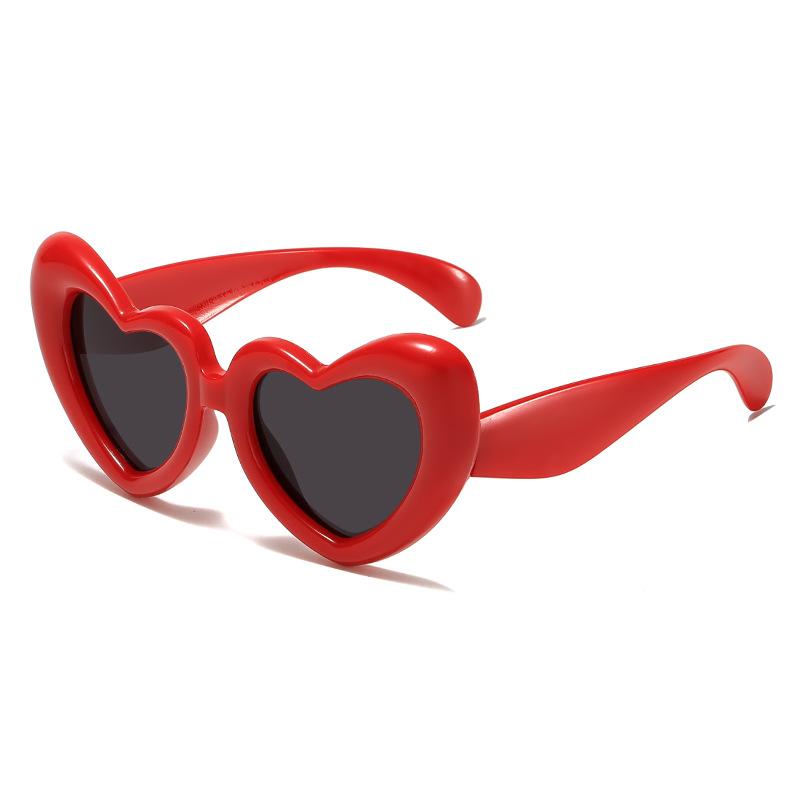 Новые детские солнцезащитные очки забавные веселые надувные милые солнцезащитные очки в форме сердца женские ins фото вогнутая форма