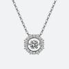 Imitation Moissanite Smart Love Pendant Women's Collarbone Chain 50 Points Necklace Women's Jewelry