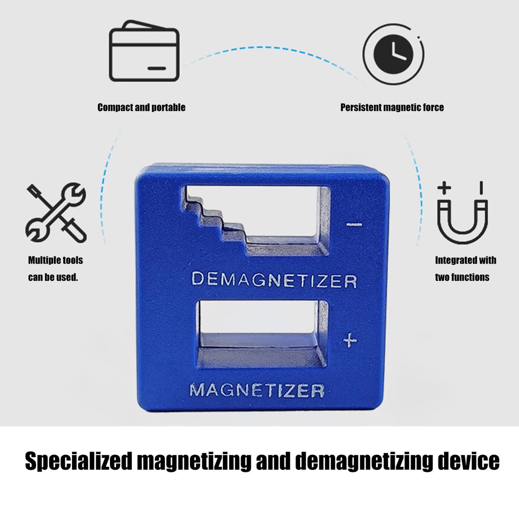 Demagnetizer and Magnetizer for Screwdrivers Tips Bits Small Tool Large Screws Drills Sockets Nuts Bolts Nails Tools