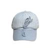 Casual, simple, and stylish bowknot soft-top baseball cap with stripes, versatile for large head sizes and round faces, sun-shading and