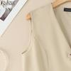 ZANZEA Women Summer V-Neck Casual Sleeveless Vest Tops
