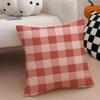 classical red tartan design plaid Cushion Cover Throw Pillow Cover Hidden Button Durable Polyester Chair Cushion