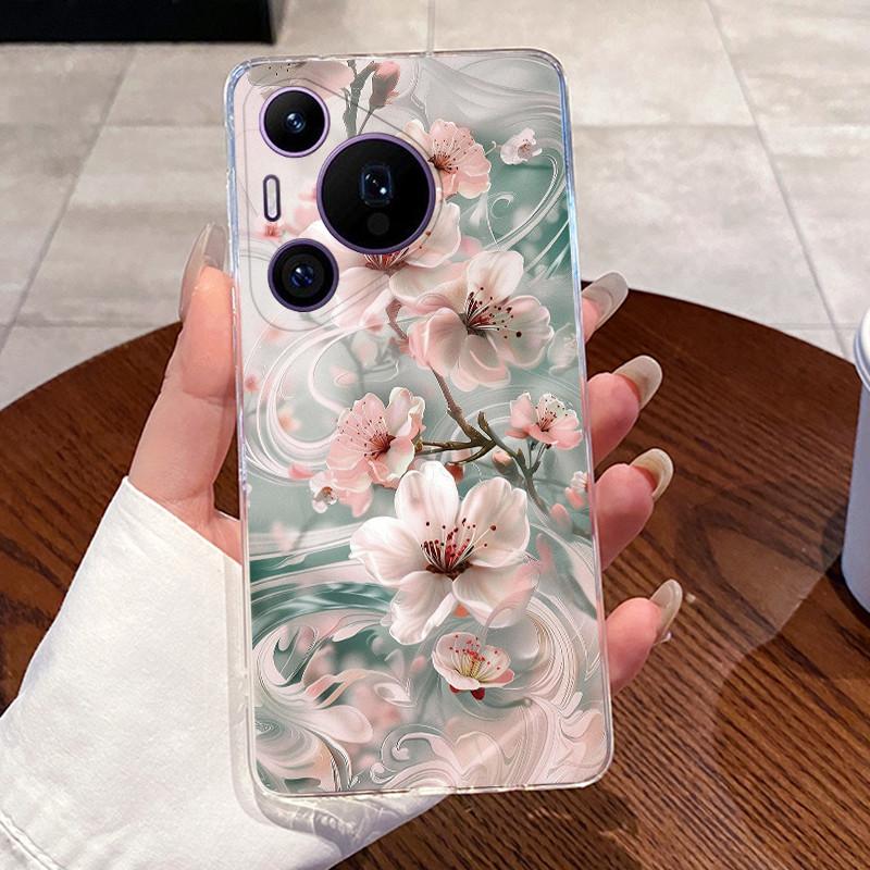Casing For Huawei Pura 70/70 Pro Plus/70 Pro+ Phone Case Transparent Silicone Aesthetic Cute Cat Cartoon Cover For Pura70 Bumper