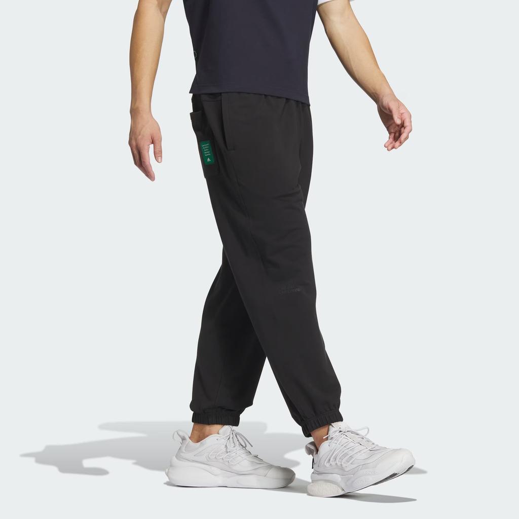 Adidas Легкие спортивные брюки из французского трикотажа длиной три четверти, мужские брюки черного цвета IT3943