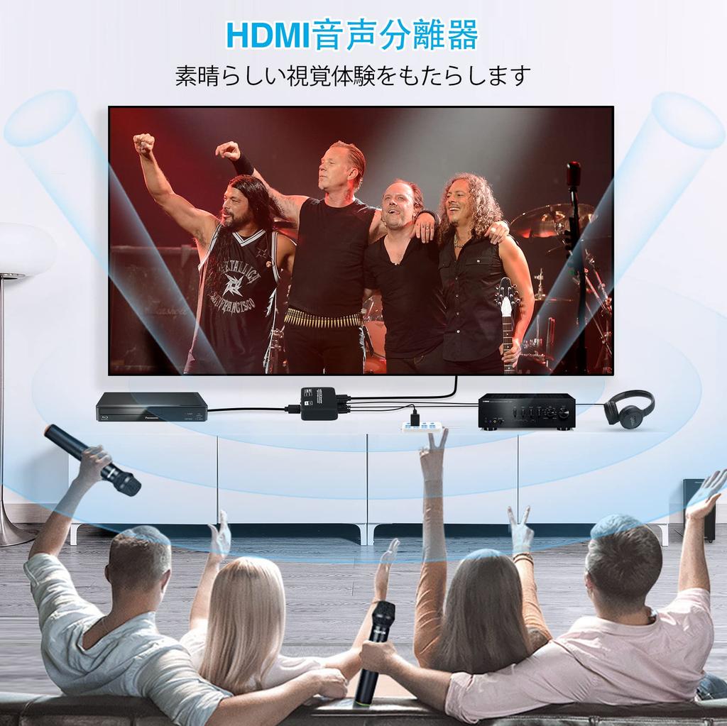 Avedio Links HDMI Аудио Сплиттер, 4K 60Hz, Совместим с HDMI 2.0b/ARC, Оптический Цифровой/SPDIF/3.5мм Jack Стерео, Высококачественный Аудио Сплиттер для Blu-ray