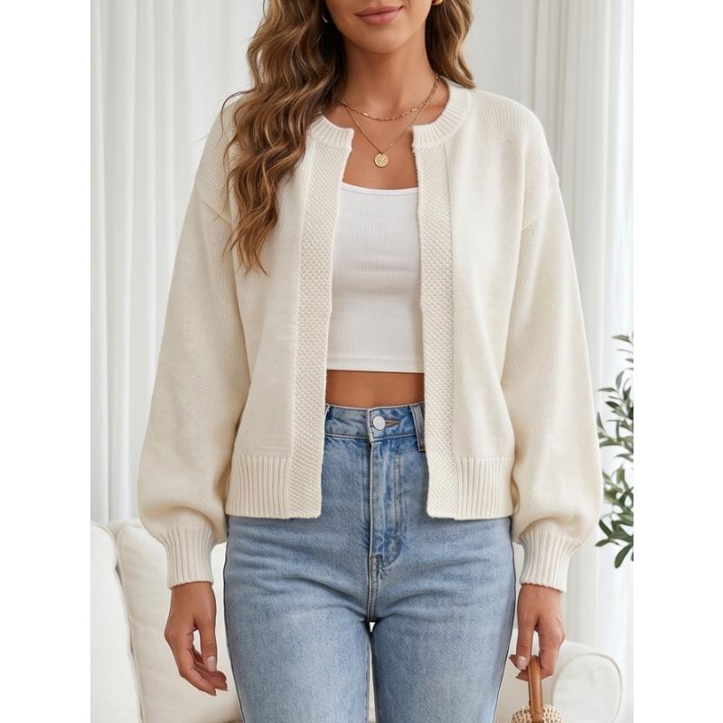 Women S Vintage Lazy Style Loose Fit Long Sleeve Knit Cardigan Sweater