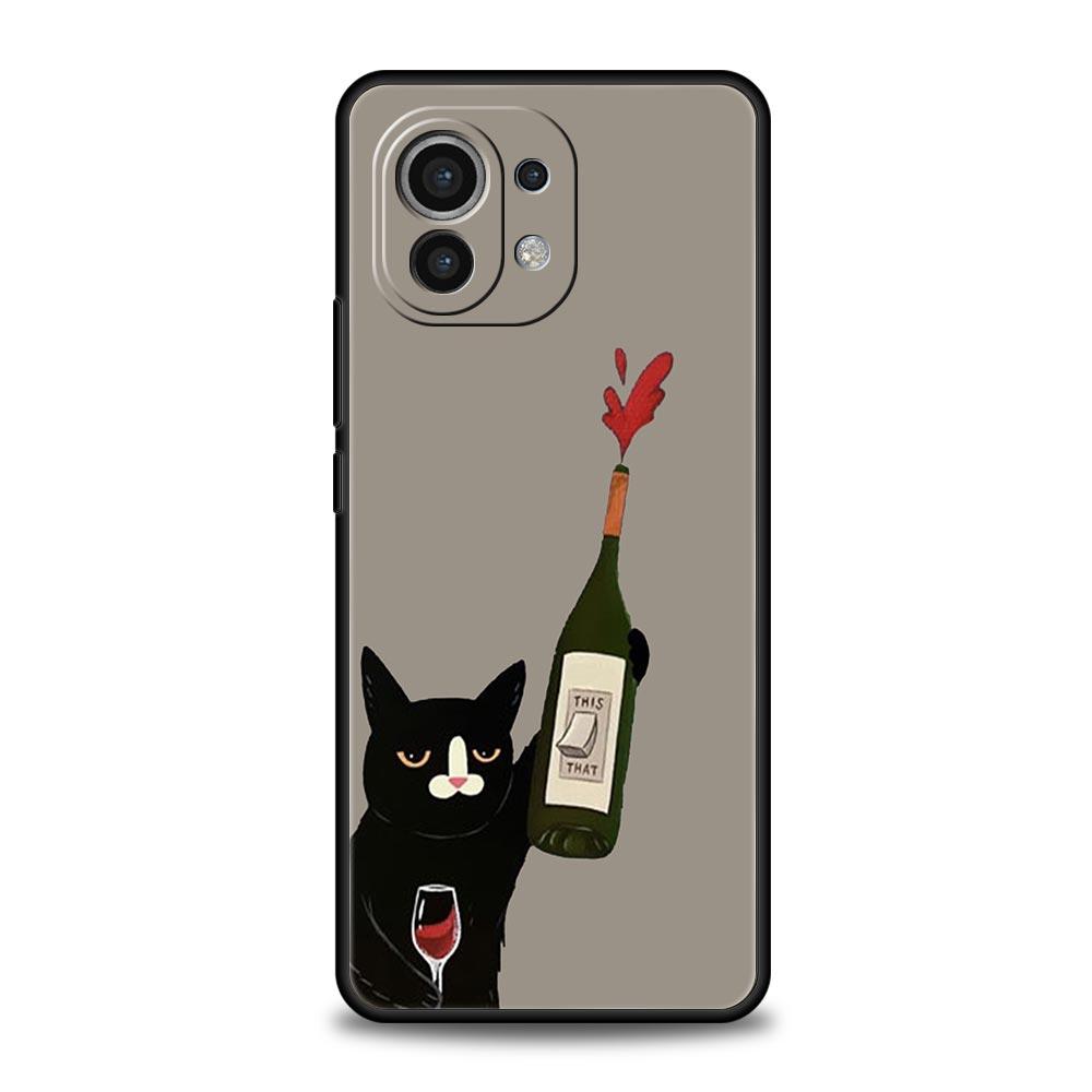 Милый кот Играет Веселый Чехол для Телефона Для Xiaomi Mi 17 15T 15 14 14T 13T 12T Pro 12 13 Lite 5G 11T Poco X6 X7 X5 Pro Мягкий Чехол