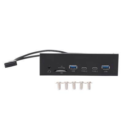 USB-хаб на передней панели 6 портов 19-контактный GEN2 x 2 Поддержка USB A TYPE C Картридер Вход для микрофона 5 Гбит/с Оптический привод