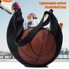 Single Ball Bag Crossbody Basketball Carrier Bag Waterproof Zippered Gym Shoulder Bag with Mesh Pocket Adjustable Strap for Carrying Soccer