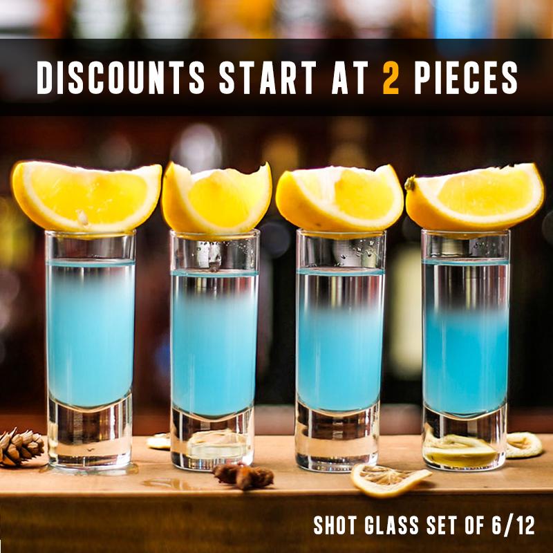 Рюмки для водки 2,4 унции, набор из 6/12, стаканы для рюмок с тяжелым основанием, маленькие стаканы для питья, стаканы для текилы для водки, виски